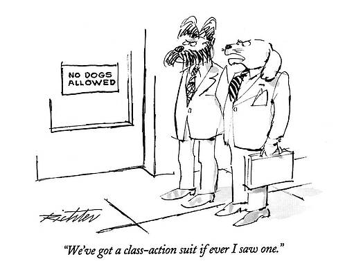 Dogs Dressed as Lawyers Wall Art