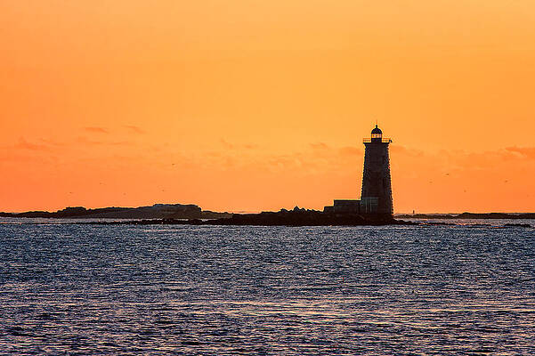 Wall Art featuring the photograph Whaleback Light by Jeff Sinon