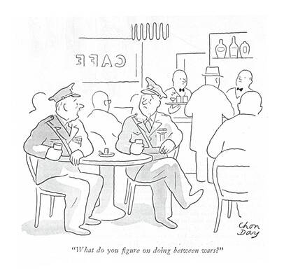 Combat Drawing - What Do You ?gure On Doing Between Wars? by Chon Day