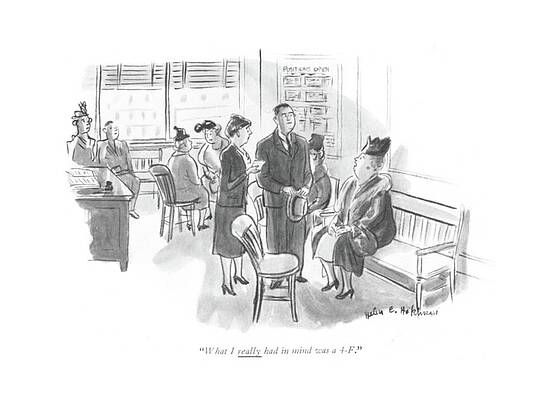 4 Wall Art featuring the drawing What I Really Had In Mind by Helen E Hokinson