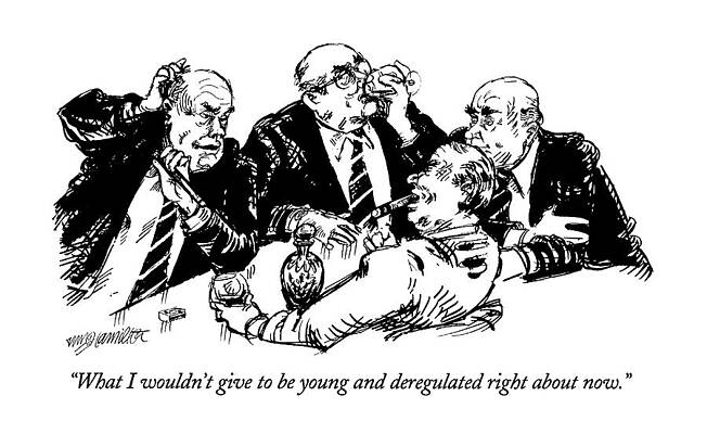 Youth Drawing - What I Wouldn't Give To Be Young And Deregulated by William Hamilton