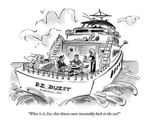 Lively Yacht Gathering Wall Art