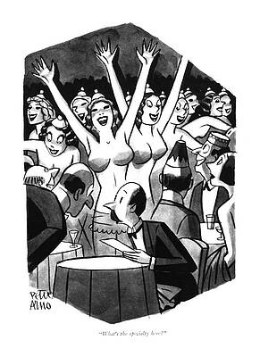 Cabaret Show with Enthusiastic Performers Drawing