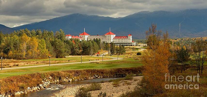 Mountain Wall Art featuring the photograph White Mountain Luxury Resort Panorama by Adam Jewell