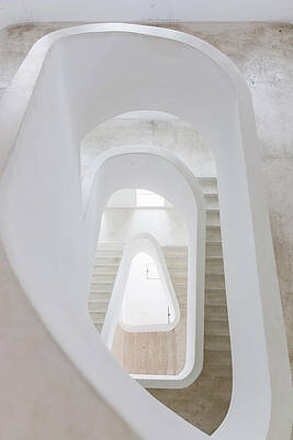 Modern Spiral Staircase Wall Art