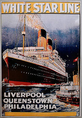 White Photograph - White Star Line Poster 1 by Richard Reeve