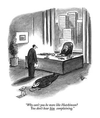 Office Humor with Boss and Employee Drawing