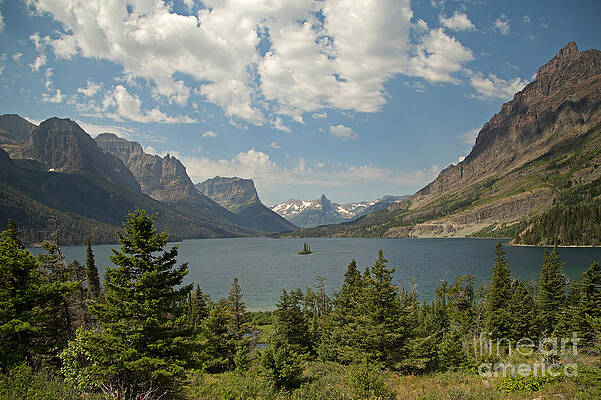 Glacier National Park Photograph - Wild Goose Island In St. Mary's Lake by Natural Focal Point Photography