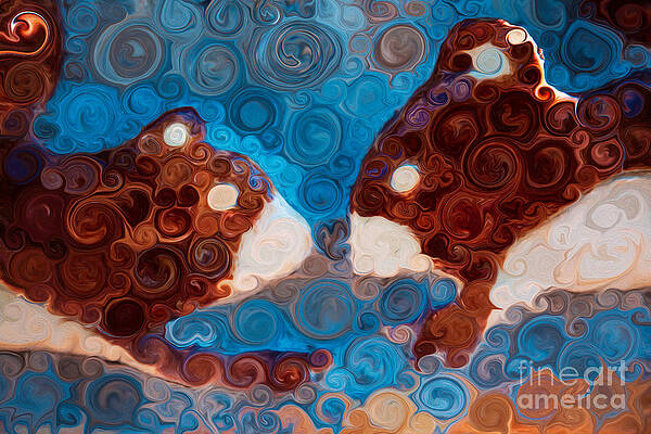 Painting - Will You Be My Beaver by Omaste Witkowski