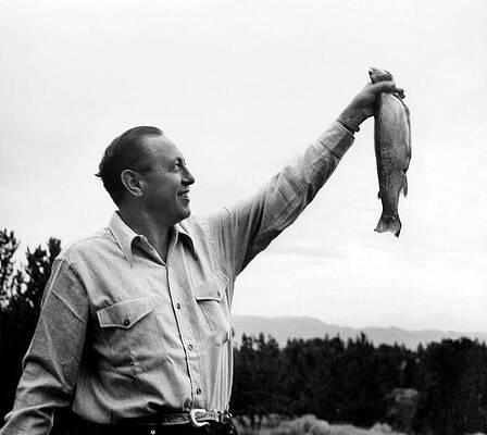 Man Holding a Large Fish Photograph