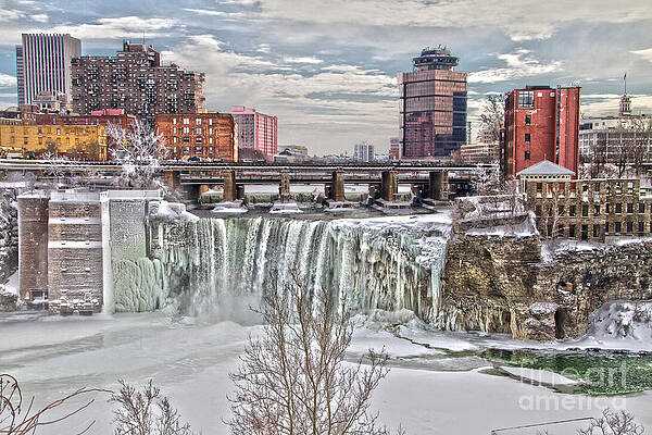 Architecture Wall Art featuring the photograph Winter At High Falls by William Norton