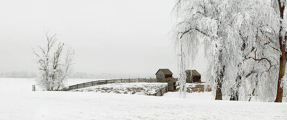 Washington Photograph - Winter Farm by Mary Jo Allen
