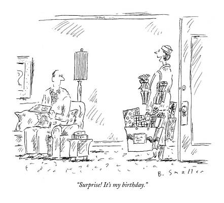 Birthday Surprise Cartoon Drawing