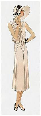 Nineteenth Century Wall Art featuring the digital art Woman Wearing A Dress By Martial Et Armand by David