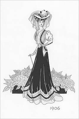 Nineteenth Century Wall Art featuring the digital art Woman Wearing A Sports Costume by Claire Avery