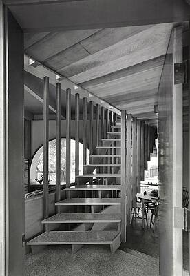 Staircase Photograph - Wooden And Vinyl Staircase by Roger Sturtevant