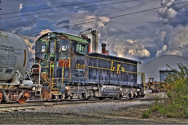 Sky Wall Art featuring the photograph Working Train In HDR by Jonny D