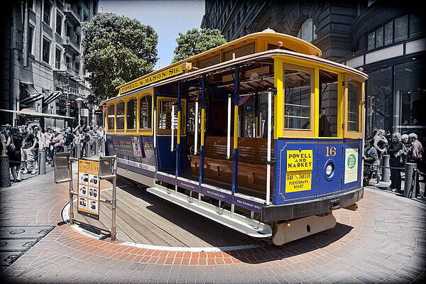 San Francisco Cable Car at Turntable Wall Art