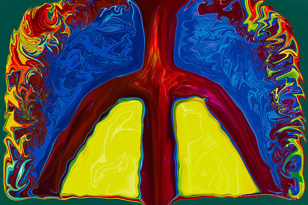 Red Painting - World Peace by Omaste Witkowski