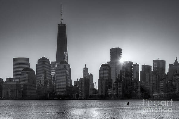 New York City Skyline at Sunset Wall Art
