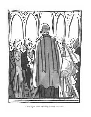 Humorous Scene at a Wedding Wall Art