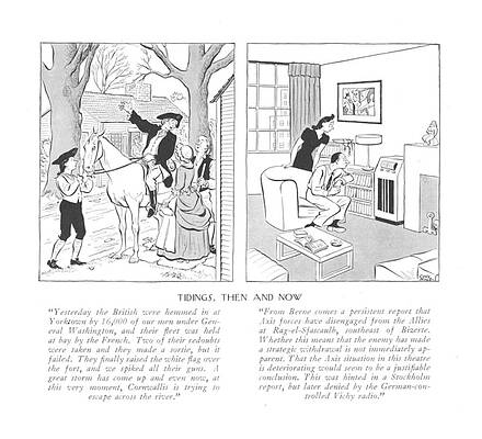 Historic Drawing - Yesterday The British Were Hemmed In At Yorktown by Carl Rose