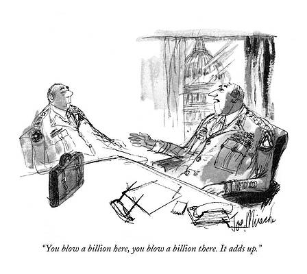 Anniversary Wall Art featuring the drawing You Blow A Billion Here by Joseph Mirachi