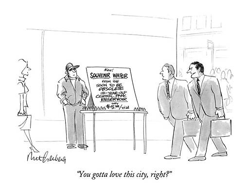 Walking Drawing - You Gotta Love This City by Mort Gerberg