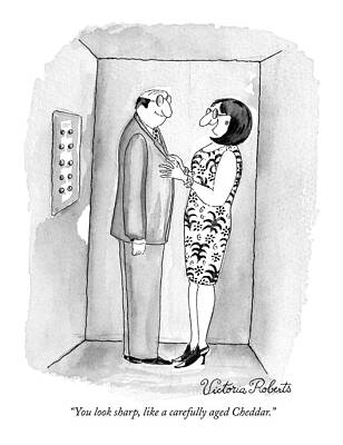 Food Drawing - You Look Sharp by Victoria Roberts