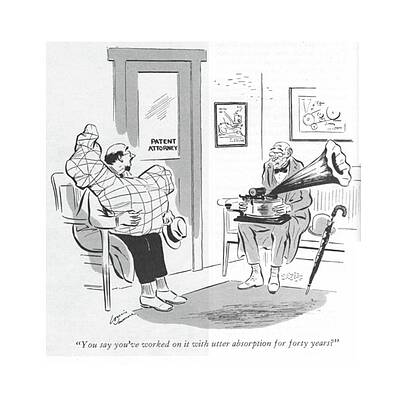 Laboratory Drawing - You Say You've Worked On It With Utter Absorption by Louis Jamme