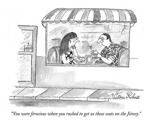 Envious Wall Art featuring the drawing You Were Ferocious When You Rushed To Get by Victoria Roberts