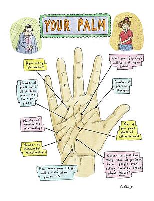 Future Drawing - Your Palm by Roz Chast