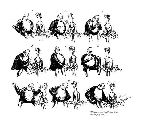 Attractive Drawing - You're A Very Intelligent Little Woman by Barbara Shermund