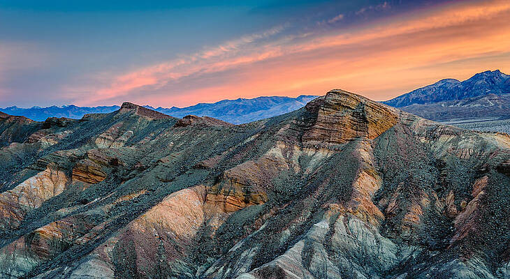 California Wall Art featuring the photograph Zabriskie Dawn In Another Direction - Death Valley National Park Photograph by Duane Miller