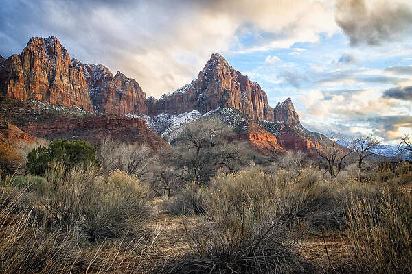 Sunset Wall Art featuring the photograph Zion's Palette by Ghostwinds Photography
