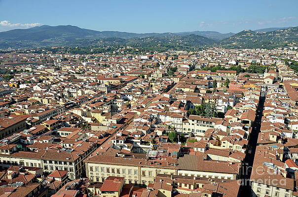 City Photograph - Cityscape From Top Of Cupola Of Florence Duomo #1 by Sami Sarkis Photography