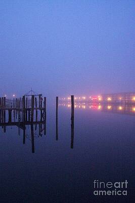 Photograph - Foggy Night On The Lewes-Rehoboth Canal #1 by Roche Fine Art