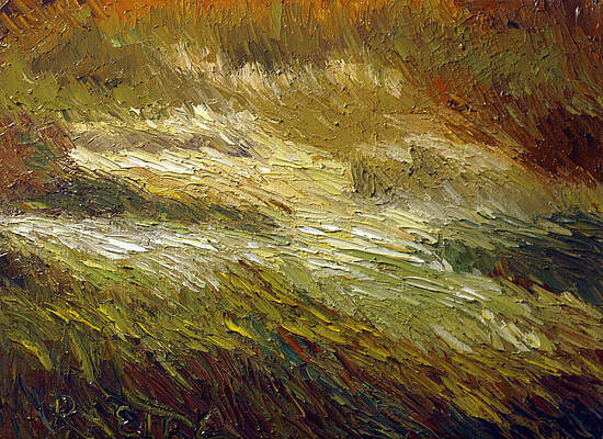 Wall Art featuring the painting Harvest Grass by Raette Meredith