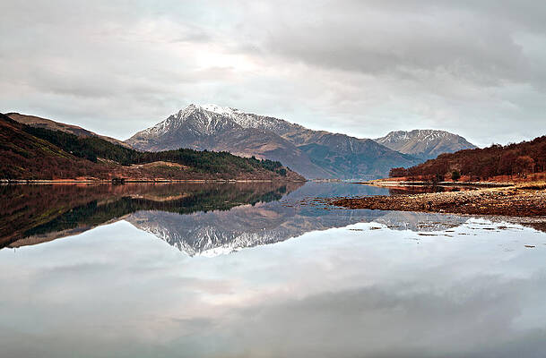 Reflection Wall Art featuring the photograph Kinlochleven Mountain Reflection #1 by Grant Glendinning
