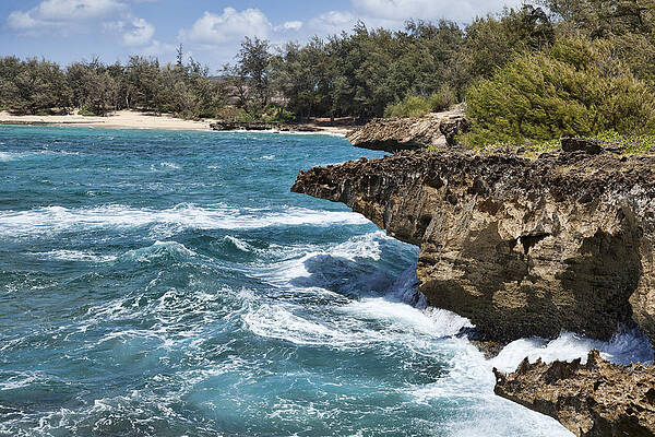 Rugged Coastline and Turquoise Waves Photograph