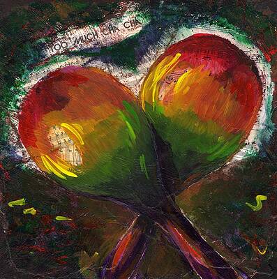 Wall Art featuring the painting Too Much Cha Cha by Raette Meredith