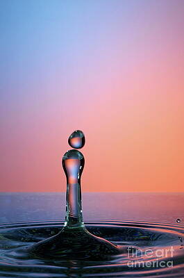 Wall Art featuring the photograph Splashing Water Droplet #11 by Sami Sarkis Photography