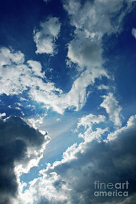 Cloud Photograph - Clouds And Sunlight In The Sky #2 by Sami Sarkis Photography
