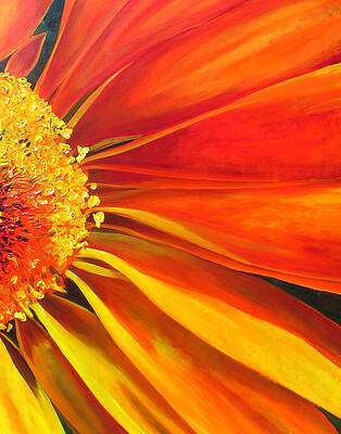 Wall Art featuring the painting African Daisy by Raette Meredith