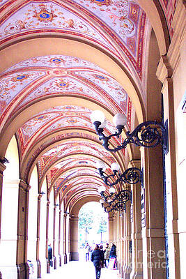 Italy Wall Art featuring the photograph Arcade - Turin Italy by Roche Fine Art