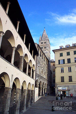 Italy Wall Art featuring the photograph Arches - Genoa Italy by Roche Fine Art