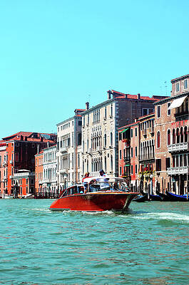 Water Wall Art featuring the photograph Barca Di Venezia by La Dolce Vita