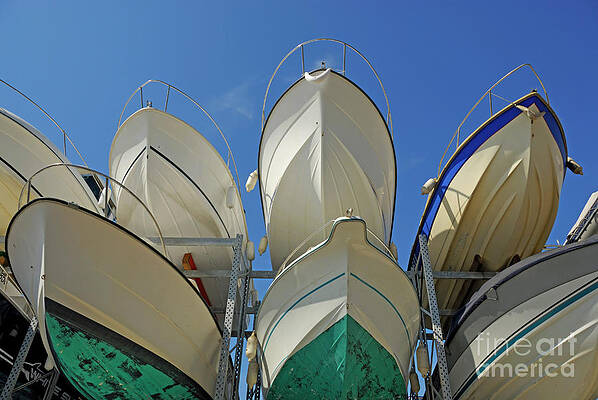 Transportation Wall Art featuring the photograph Boat Rack by Sami Sarkis Photography