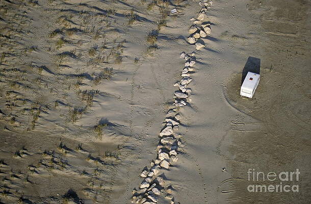 Beach Wall Art featuring the photograph Caravan Abandoned On Beach by Sami Sarkis Photography