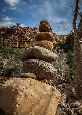 Sky Photograph - Castle Rock Cairn by Darcy Michaelchuk